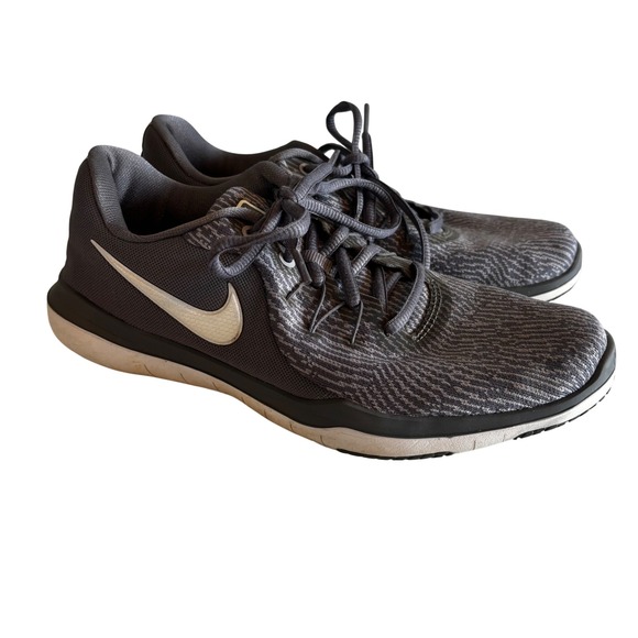 Nike Shoes - Nike Flex Supreme TR 6 Womens Training Shoes Grey White 909014-019 Size 7